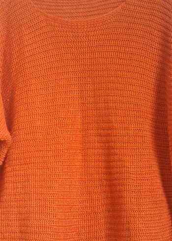 Turuncu Kadın Triko Kazak - Görsel 3