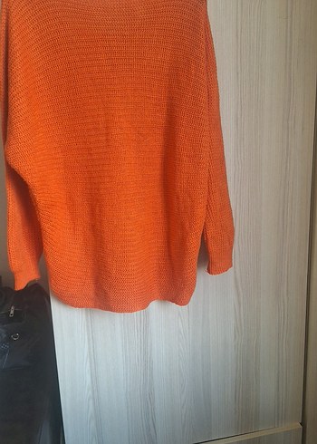 Turuncu Kadın Triko Kazak - Görsel 6