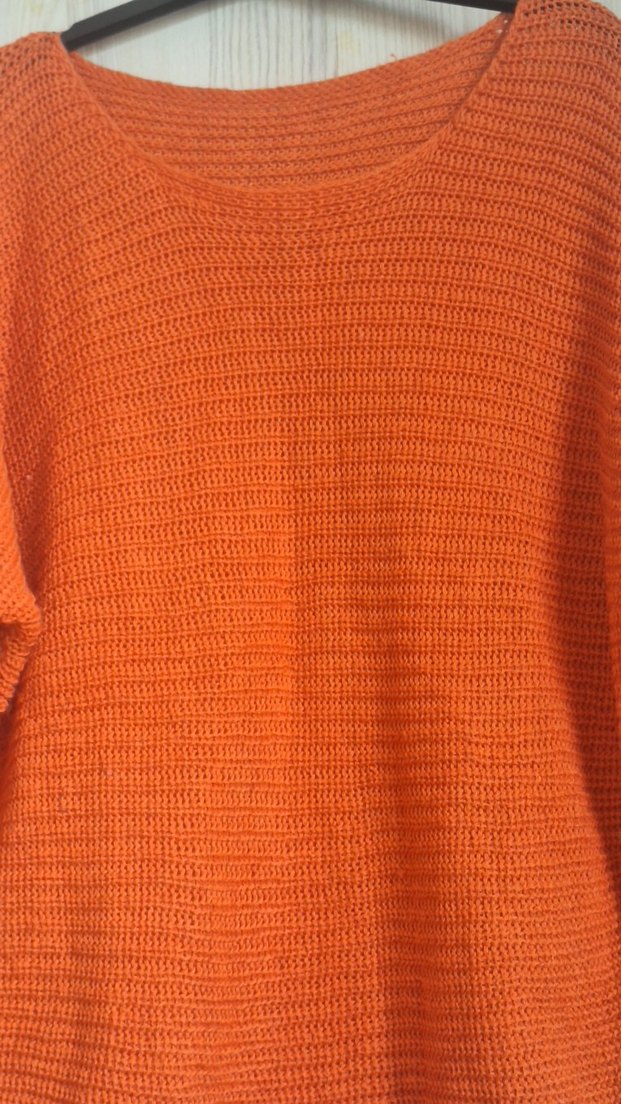 Turuncu Kadın Triko Kazak - Görsel 3
