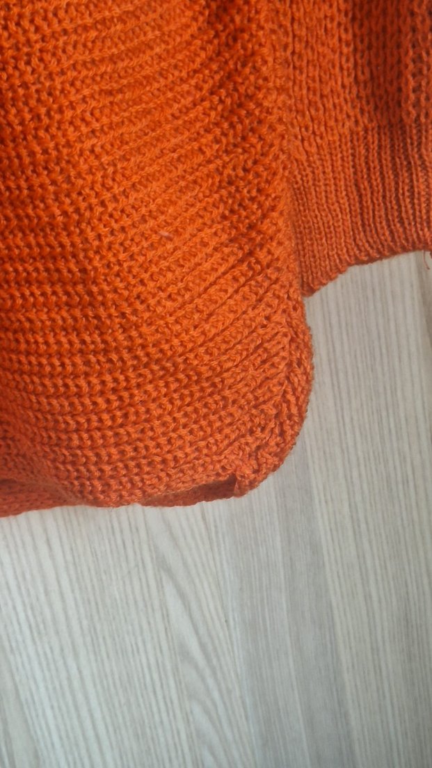 Turuncu Kadın Triko Kazak - Görsel 4