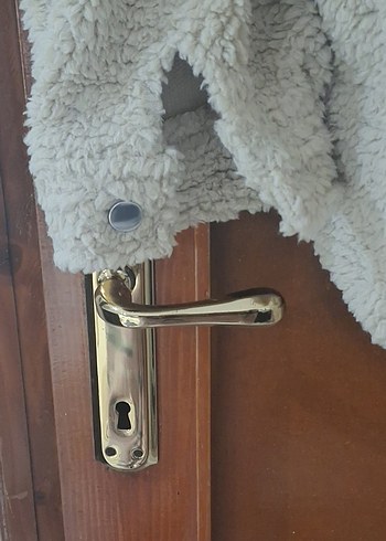 Peluş Detaylı Kısa Bej Kadın Ceket - Görsel 5