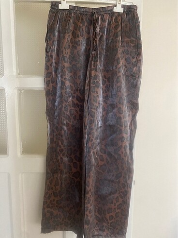 Leopar bol pantolon
