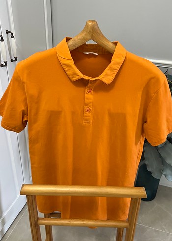 Diğer Turuncu Erkek Polo Tişört Kısa Kollu