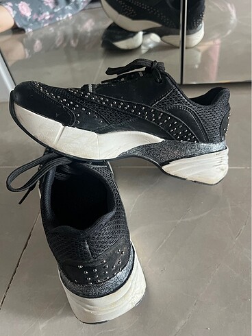 38 Beden siyah Renk Network spor ayakkabı