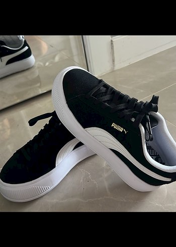 37 Beden siyah Renk Puma Siyah Platform Spor Ayakkabı