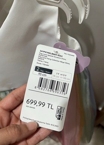 Diğer Kız Çocuk Çok Renkli Bohem Elbise