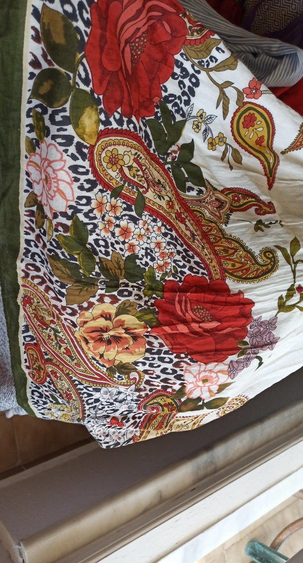 Çok Renkli Bohem Uzun elbise - Görsel 3