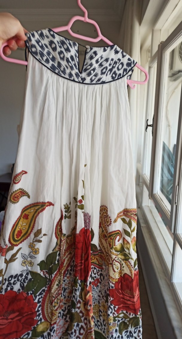 Çok Renkli Bohem Uzun elbise - Görsel 5