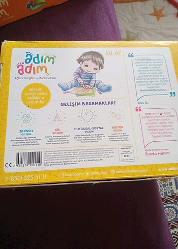 Adım Adım 20. Ay Eğitim Seti