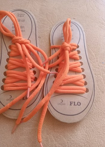 Erkekler için Turuncu Renkli Ayakkabı Bağcıkları - Görsel 3