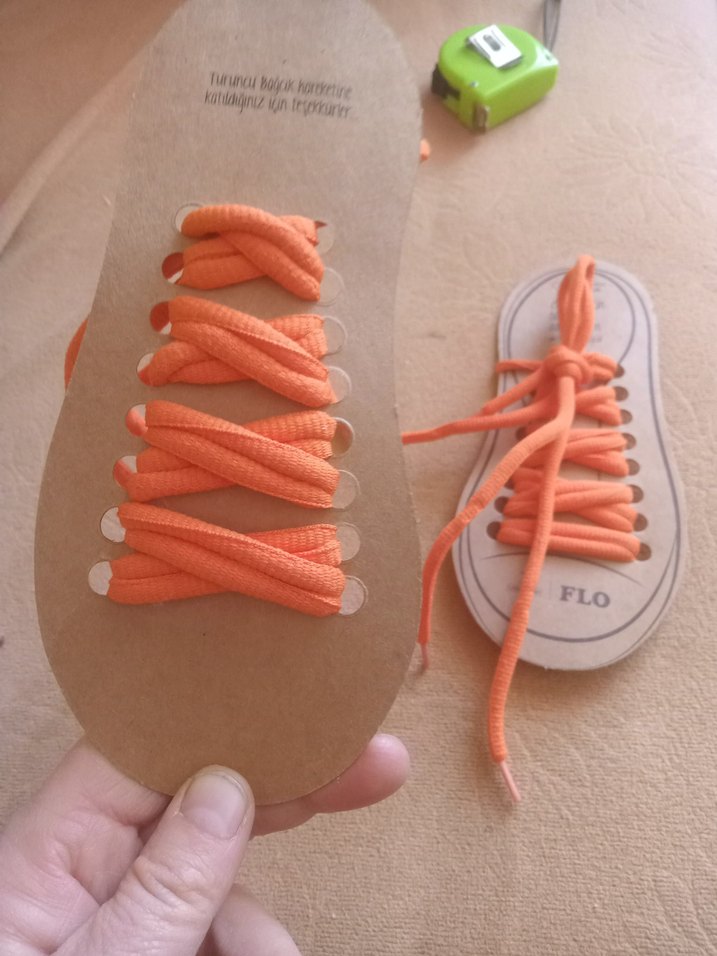 Erkekler için Turuncu Renkli Ayakkabı Bağcıkları - Görsel 2