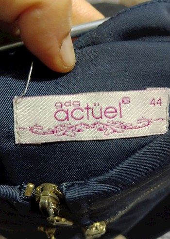 Lacivert Denim Midi Kalem Etek - Görsel 7