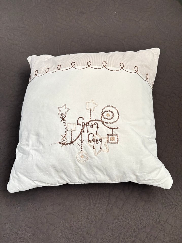 Nakışlı Pastel Beyaz Çocuk Uyku Seti - Görsel 5