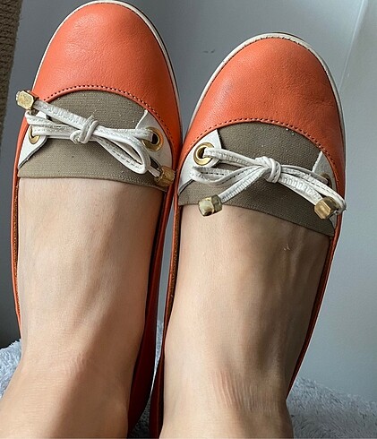 Renkli Yumuşak Rahat Deri Babet - Görsel 5