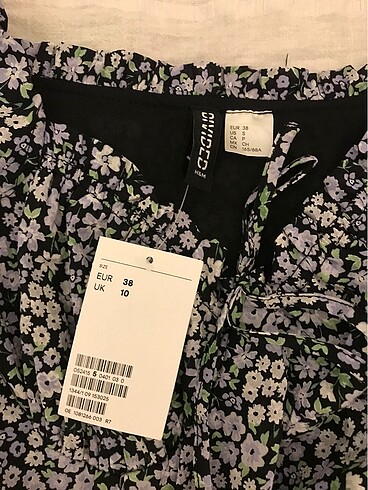 38 Beden h&m çiçekli elbise
