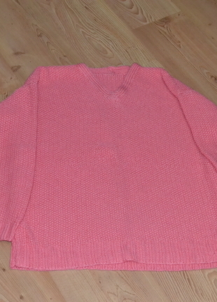 Collezione pembe örgü kazak