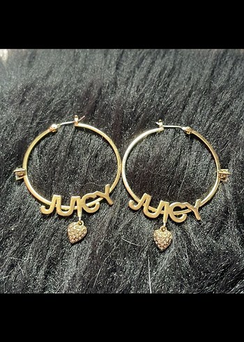 Juicy Couture Taşlı Halka Küpe