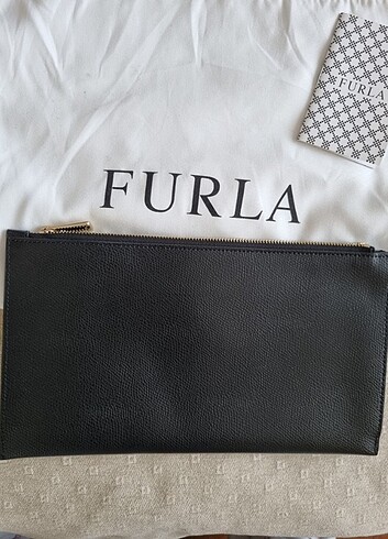  Beden siyah Renk Furla siyah clutch (portföy) çanta