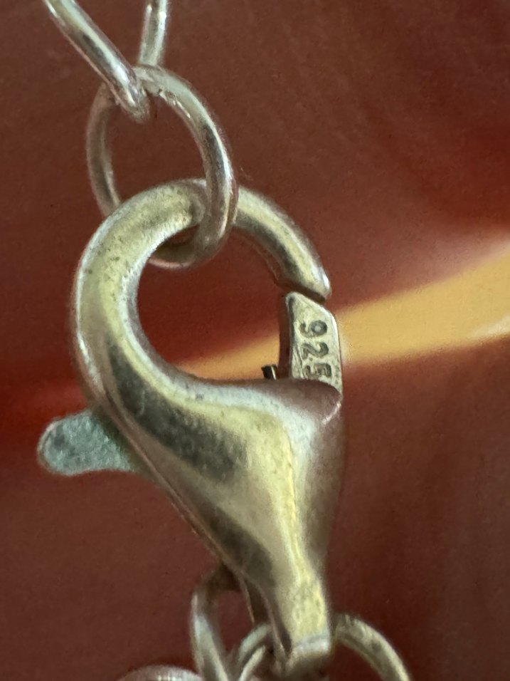 925 ayar gümüş incili sonsuzluk kolye - Görsel 4