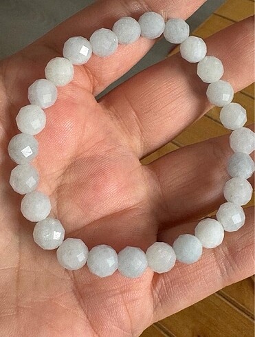 Beden çeşitli Renk Aquamarin faset kesim bileklik.. taşlar 6mm, ölçü: 18cm