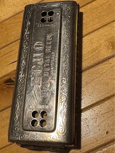 Vintage Hohner Echo Bell Metal Reed Harmonica, mızıka
