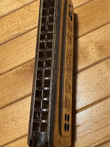 Beden Vintage Hohner Echo Bell Metal Reed Harmonica, mızıka