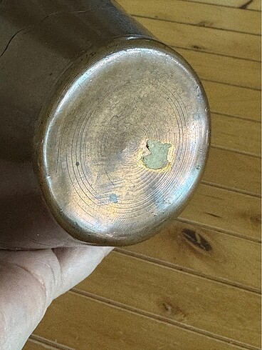 Beden çeşitli Renk Vintage bakır obje.. ağız çapı:9,5cm yükseklik:13cm
