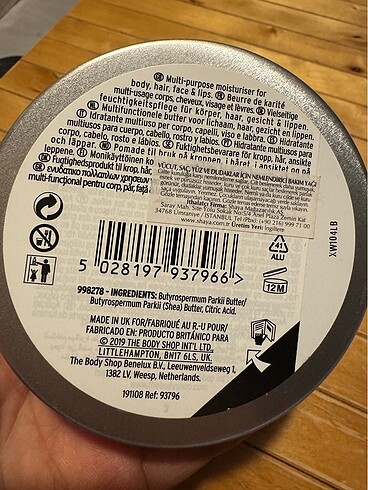 The Body Shop The Body Shop Shea Butter 150ml