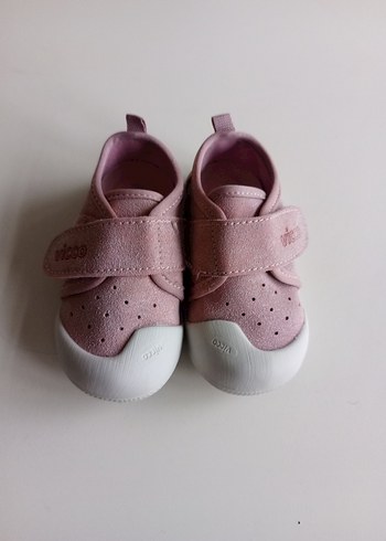 Kız Bebek İlk Adım Ayakkabısı Pembe Velcro - Görsel 3