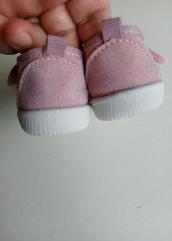 Kız Bebek İlk Adım Ayakkabısı Pembe Velcro - Görsel 9