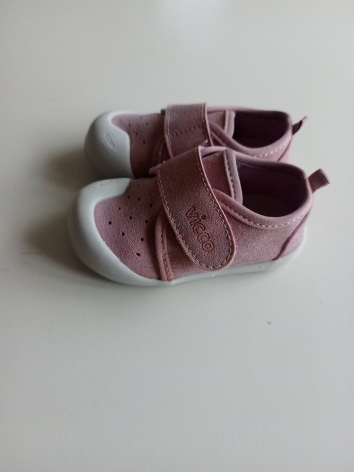 Kız Bebek İlk Adım Ayakkabısı Pembe Velcro - Görsel 4