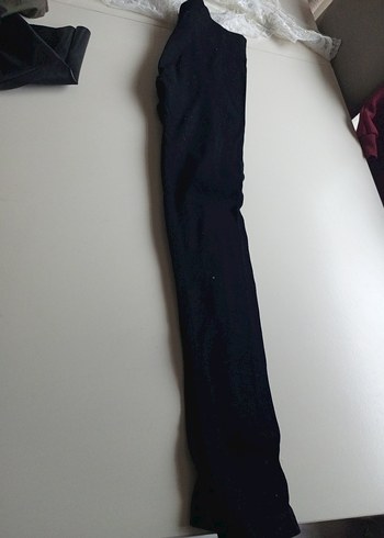 Siyah Esnek  Kadın Tayt - Görsel 3