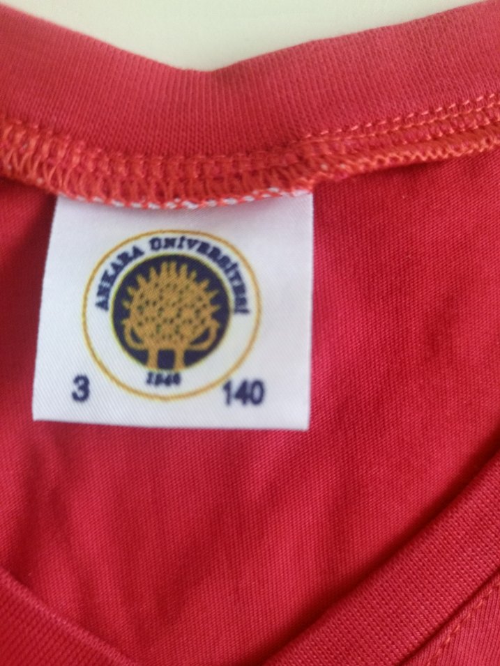 Kız Çocuk Kırmızı Ankara Baskılı Tişört - Görsel 2