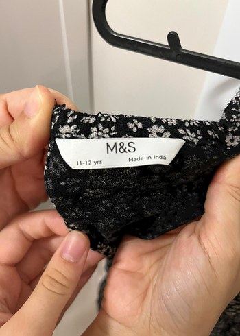 H&M Siyah Uzun Askılı kız çocuğu Tulum