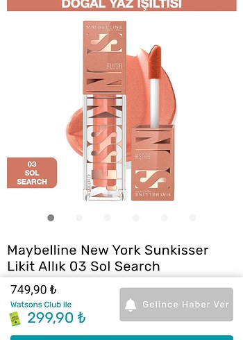 Beden Maybelline Gloss ve Allık