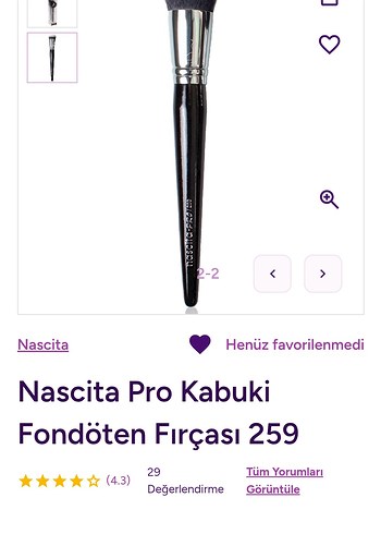 Nascita Pro Kabuki Fondöten Fırçası 259 - Görsel 3