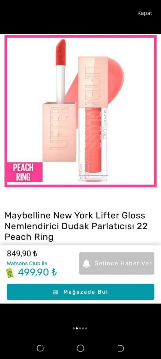 Maybelline Gloss ve Allık - Görsel 2