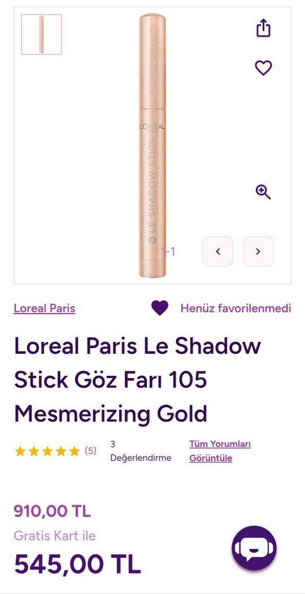 Loreal Paris Le Shadow Stick Göz Farı - Görsel 2