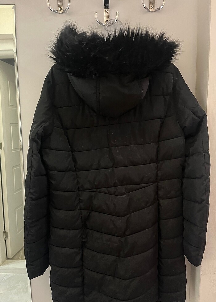 Siyah Uzun Mont - Görsel 2