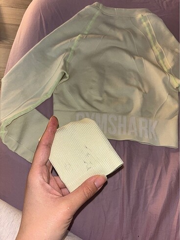s Beden sarı Renk Gymshark spor üstü