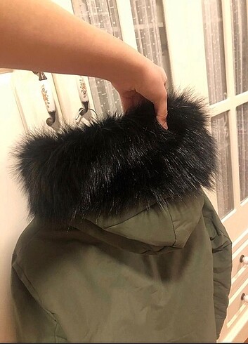 m Beden haki Renk Zara Su Geçirmez Şişme Parka