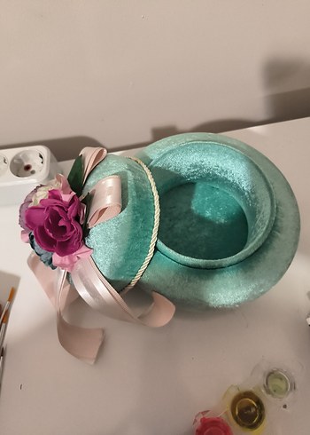Beden Çiçek Detaylı Dekoratif Kutu