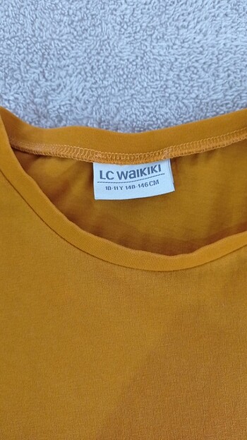 10 Yaş Beden turuncu Renk LCW kız çocuk tişört 