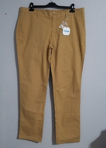 Bej Düğmeli unisex Pantolon