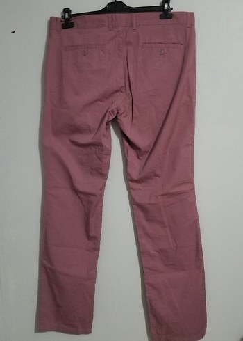 52 Beden bordo Renk gül kurusu Regular Fit unisex Pantolon