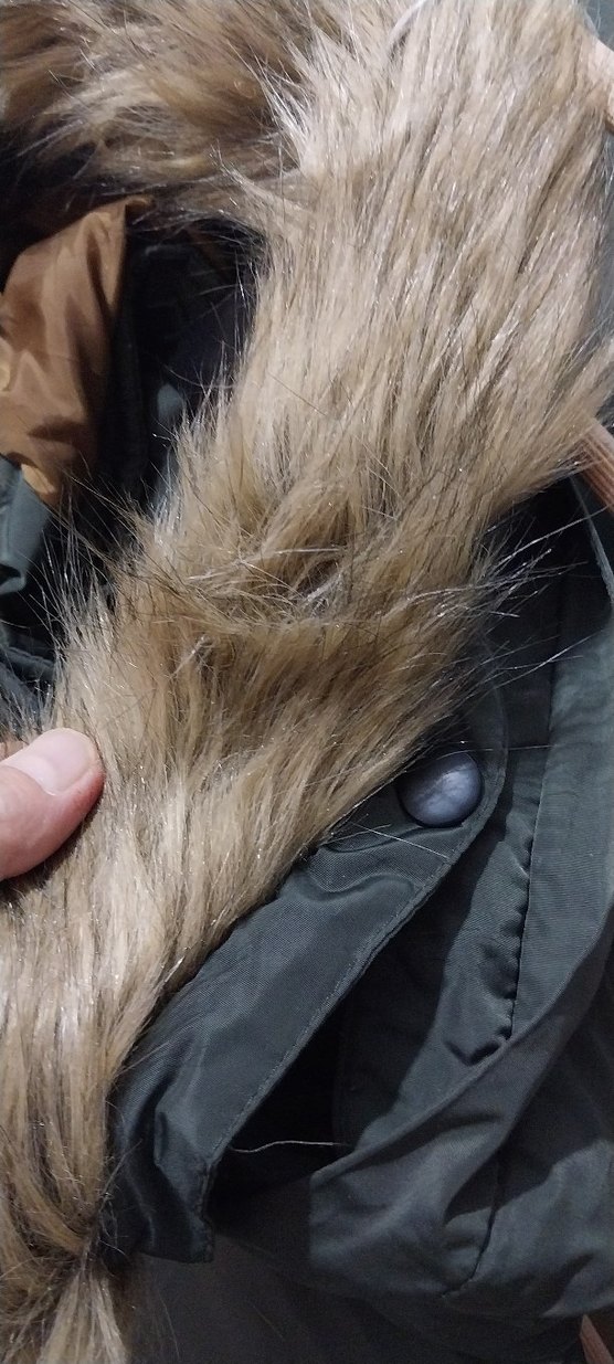 haki Kürklü Erkek Çocuk Kaban kuş tuyu - Görsel 3