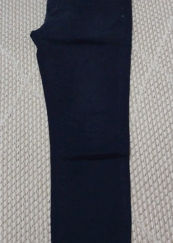 Lacivert Düğmeli Erkek Kot Pantolon - Görsel 5