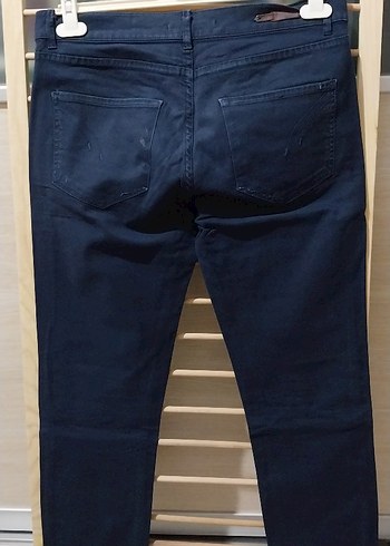 Lacivert Düğmeli Erkek Kot Pantolon - Görsel 4