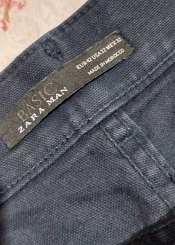 Lacivert Düğmeli Erkek Kot Pantolon - Görsel 6