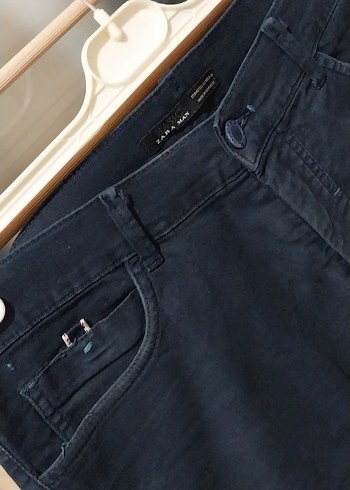 Lacivert Düğmeli Erkek Kot Pantolon - Görsel 2